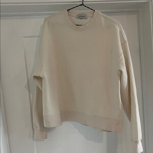 WeWoreWhat Beige Crewneck Top